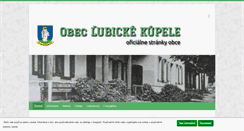 Desktop Screenshot of lubickekupele.obecvrbov.sk